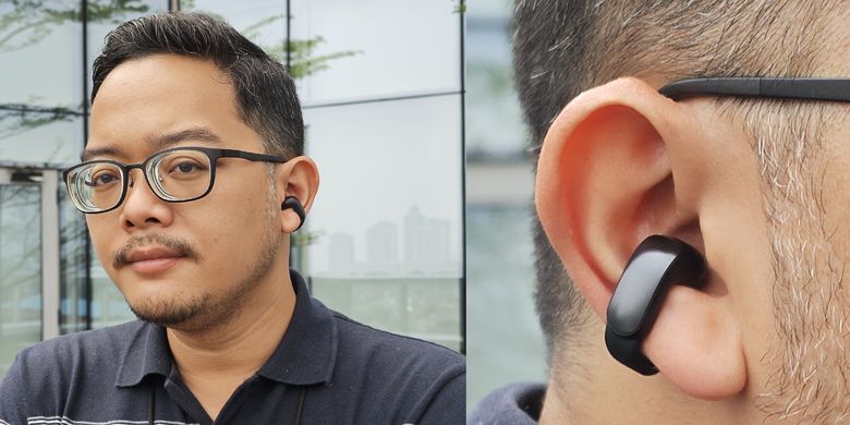 Bose Ultra Open Earbuds dikenalkan dengan cara dikaitkan ke daun telinga, di sisi samping atau bawah, sehingga tak masalah untuk pengguna kacamata