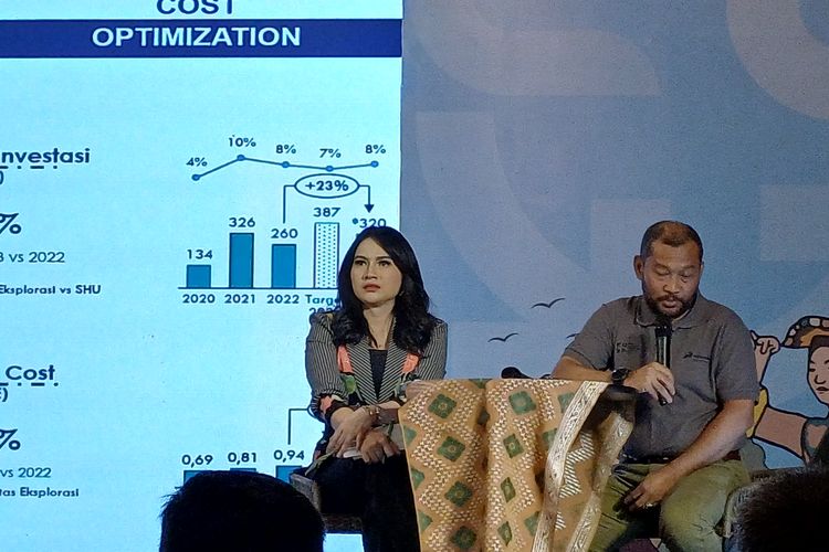 Direktur Eksplorasi PT Pertamina Hulu Energi dalam paparannya soal pentingnya ketahanan energi nasional di Lombok,  Selasa (6/2/2024).