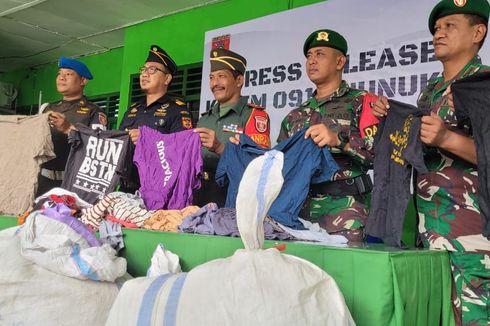 35 Karung Pakaian Bekas Impor Ditemukan Teronggok di Areal Patok Batas Negara Pulau Sebatik