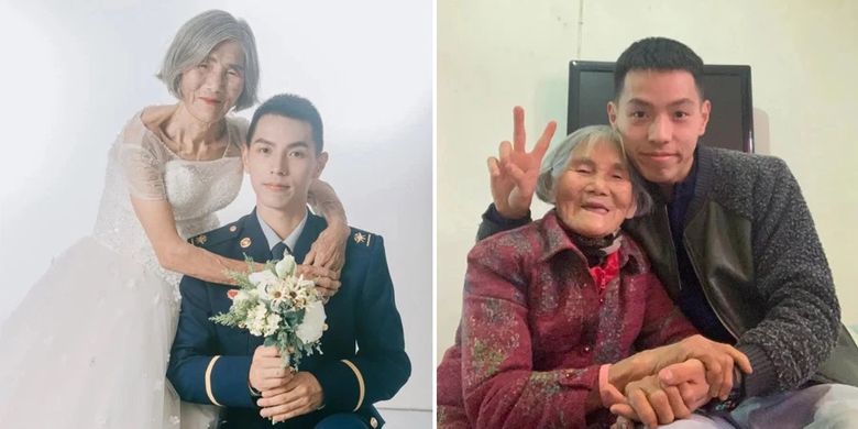 Viral Foto Pernikahan Pria 24 Tahun Dan Nenek 85 Tahun Ini Kisah Menyentuh Di Baliknya Halaman All Kompas Com