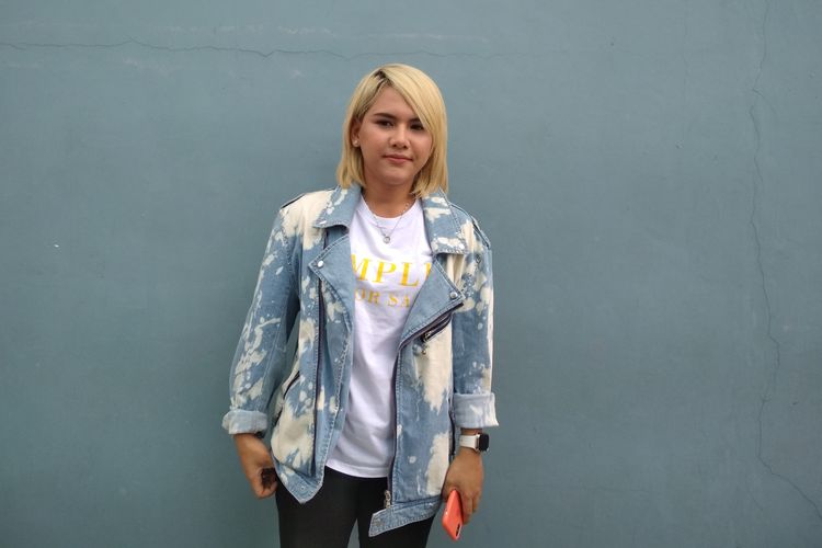DJ Evelyn Nada Anjani saat ditemui di kawan Tendean, Jakarta Selatan, Rabu (6/11/2019).