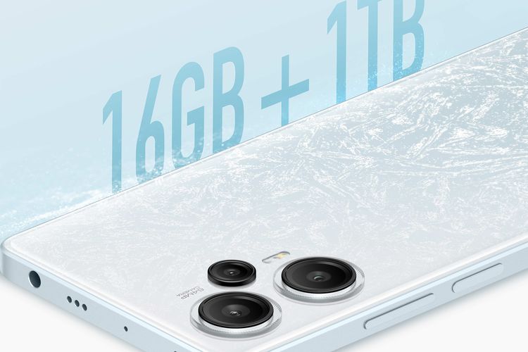 Ilustrasi Redmi Note 12 Turbo varian Ice Feather White