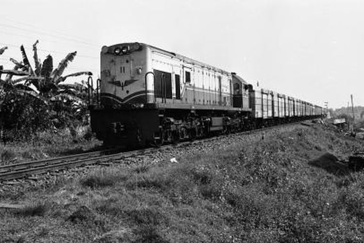 Ilustrasi kereta api: KA di Lampung pada 1980-an