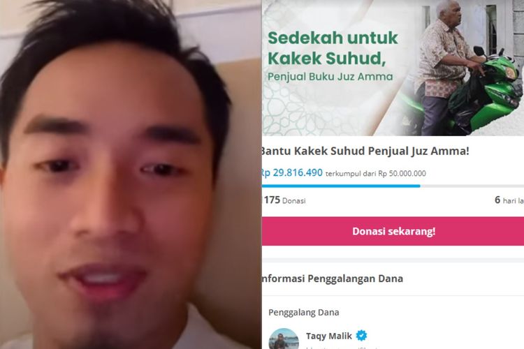 Taqy Malik galang dana untuk Kakek Suhud.