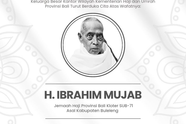 Jemaah Haji Asal Buleleng Meninggal di Mekkah, Sempat Dilarikan ke RS Usai Armuzna