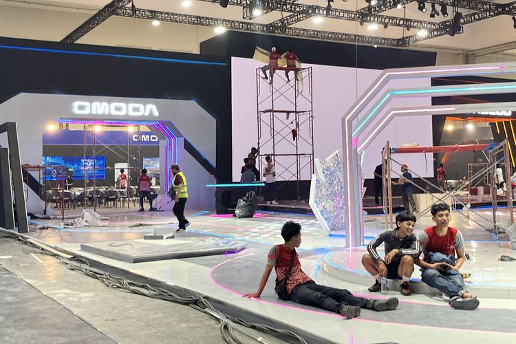 Penampakan Booth Omoda di GIIAS 2026, Persiapan O4 EV