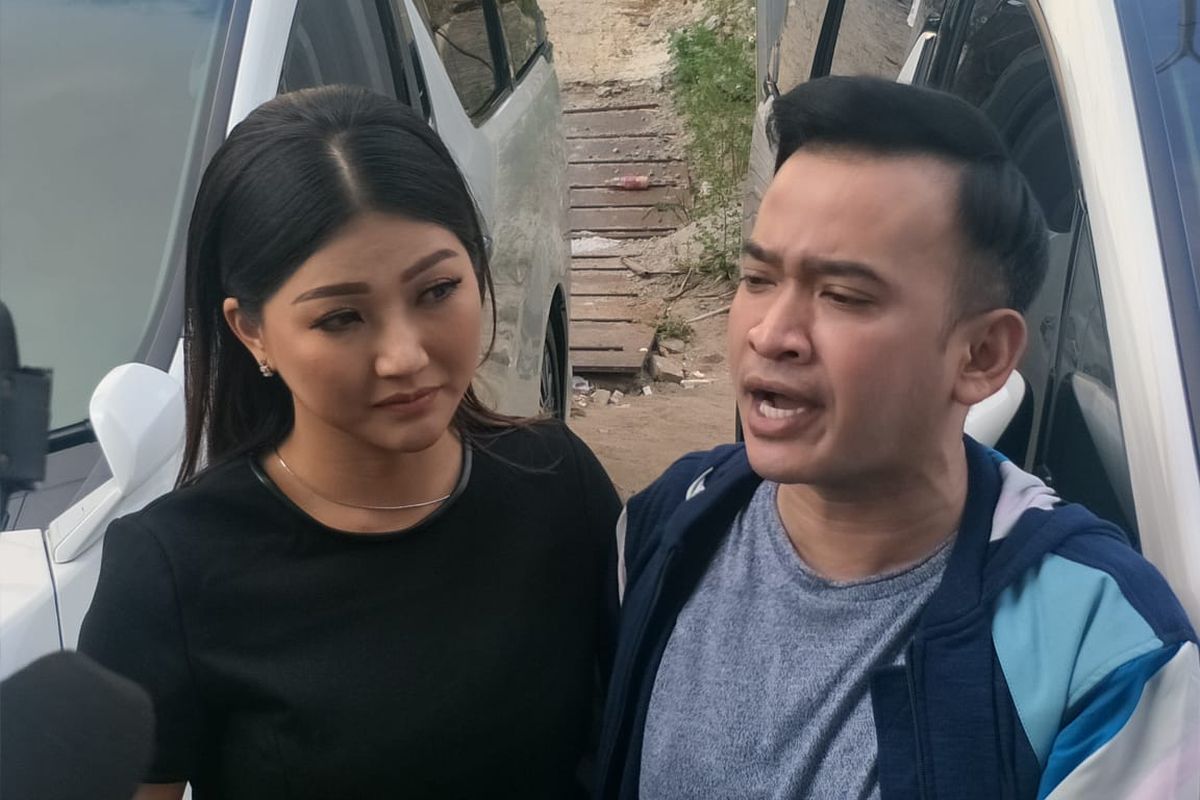 Ruben Onsu dan Sarwendah Tan saat ditemui di kawasan Tendean, Jakarta Selatan, Kamis (11/7/2019).