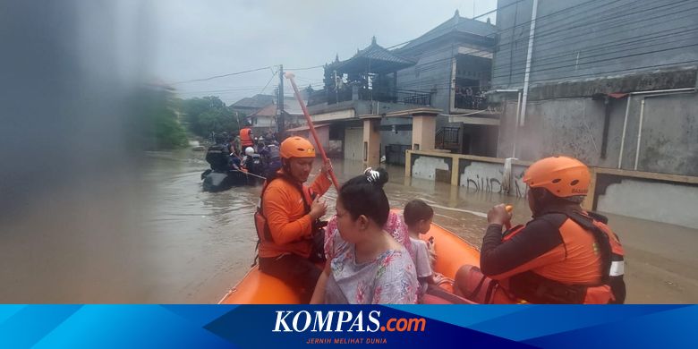 Denpasar Lumpuh akibat Banjir di Bali, Balita dan Lansia Dievakuasi