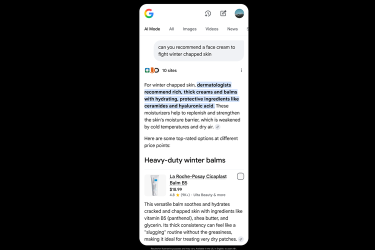 Google mengintegrasikan AI Mode dan model AI Gemini untuk membantu pengguna mencari produk yang tepat dengan mudah.