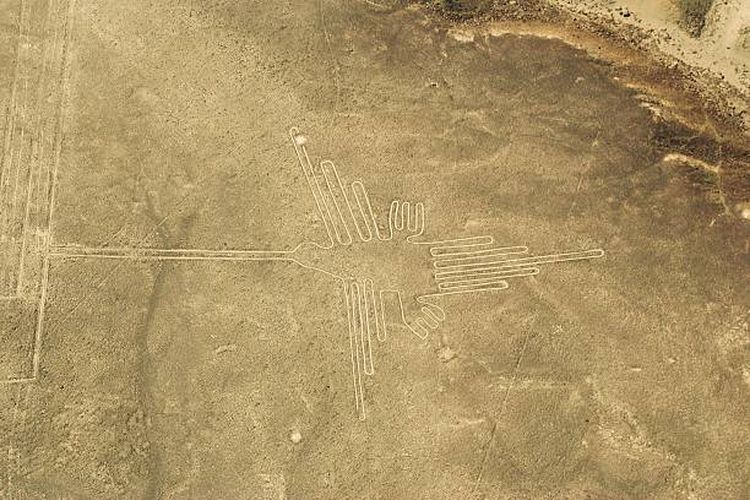 Ilustrasi Nazca lines di Peru, salah satu tempat teraneh di dunia.