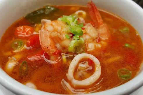 Resep Tomyam Seafood Udang dan Cumi, Gurih dan Asam Segar