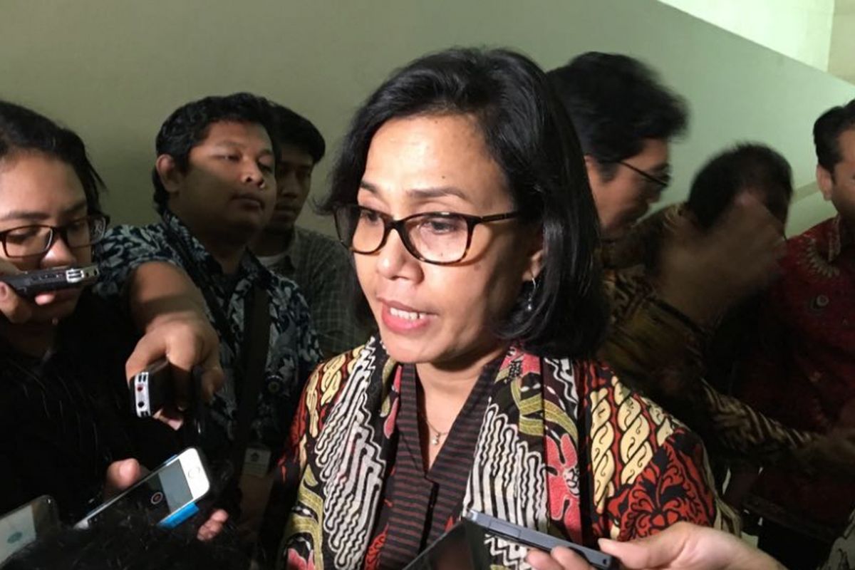 Menteri Keuangan Sri Mulyani Indrawati seusai menyampaikan rancangan makroekonomi 2019 di Rapat Paripurna DPR, Jumat (18/5/2018).