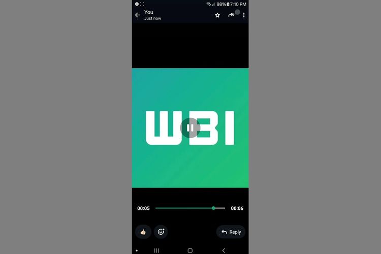 WhatsApp menambahkan opsi reaksi emoji di pemutar media