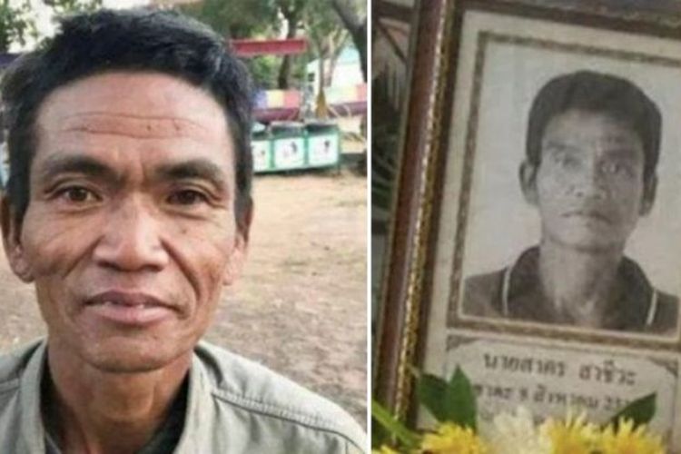 Sakorn Sacheewa dan batu nisannya.