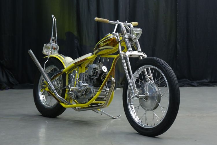 Yamaha Scorpio bergaya chopper bobber garapan Boneng Custombre