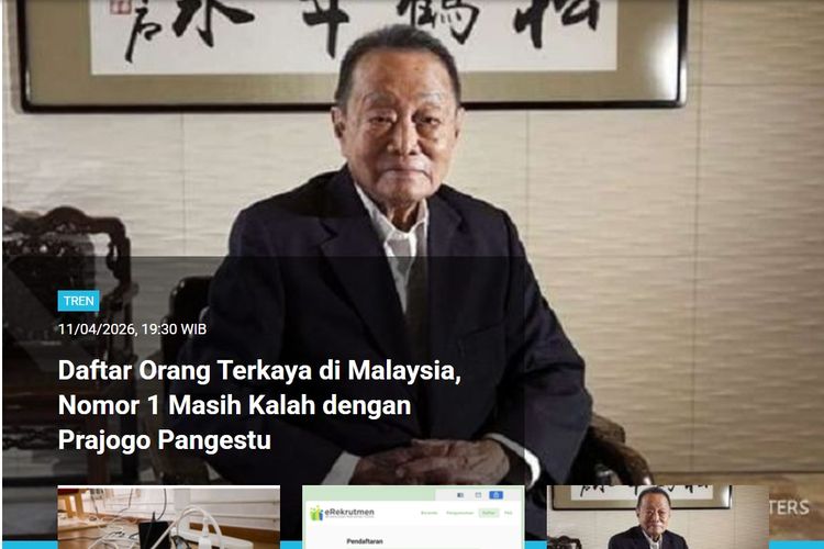 [POPULER TREN] Kekayaan Orang Terkaya di Malaysia Kalah dari Prajogo Pangestu | Misi Artemis II Selesai