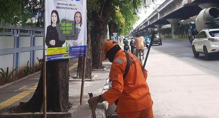 Masa Tenang, Bawaslu Jakarta Utara Segera Sterilkan Jalan dari APK