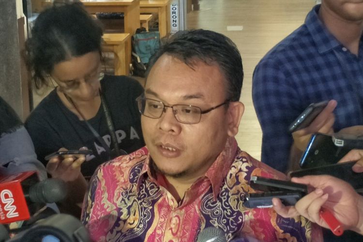 Wakil Sekretaris Jenderal Partai Amanat Nasional (PAN) Saleh Daulay Partaonan di Kompleks Parlemen, Senayan, Jakarta, Jumat (25/10/2019). 