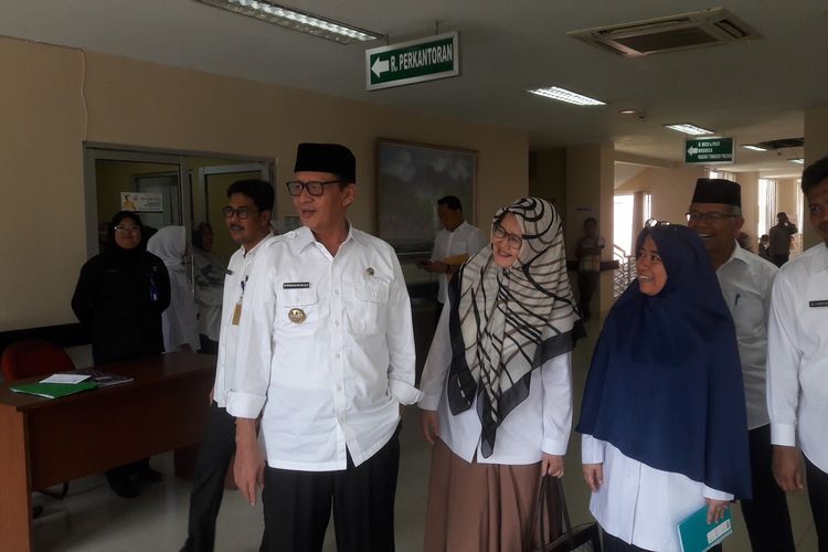 Gubernur Banten Wahidin Halim saat sidak di RSUD Banten, Kota Serang, Rabu (8/5/2019).
