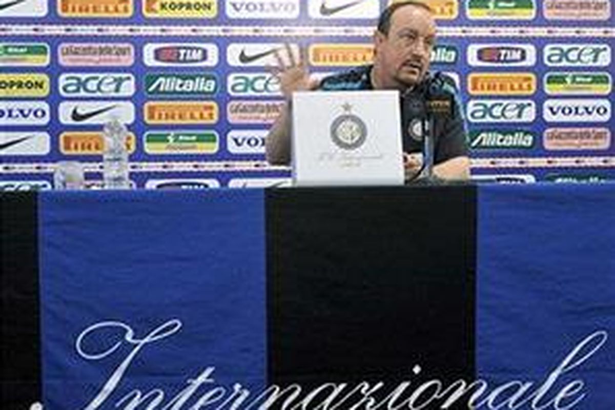 Pelatih Inter Milan, Rafael Benitez.