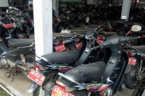 167 Sepeda Motor Terparkir hingga Berdebu di Kantor Setda Sukoharjo