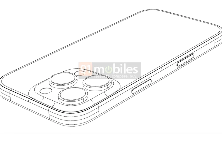 Render bagian kanan iPhone 16 Pro. Smartphone diklaim akan memiliki tombol baru bernama Capture Button