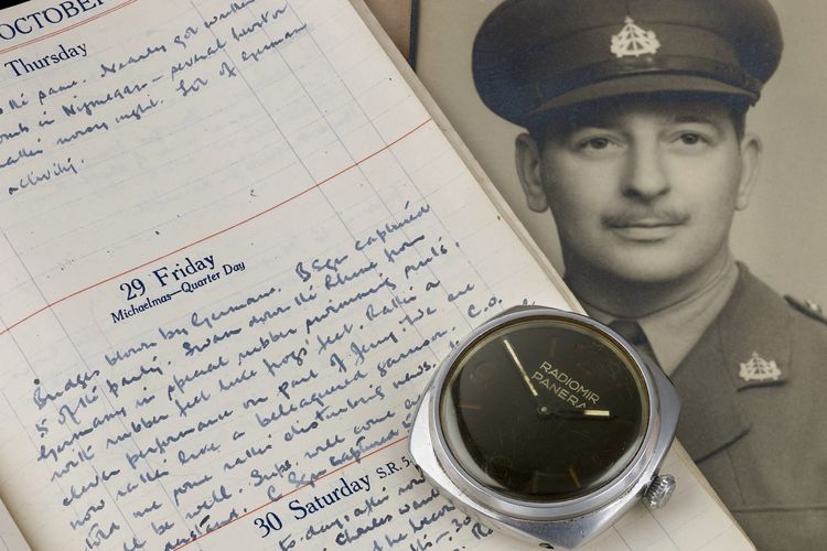 Kepala arloji Panerai dan catatan harian milik Kapten Packer