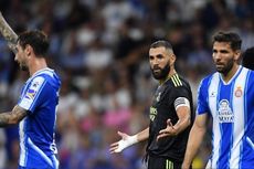 Hasil Espanyol Vs Real Madrid 1-3, Benzema 2 Gol, Los Blancos Menangi Duel 100 Menit!