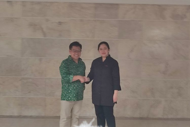 Ketua Umum Partai Kebangkitan Bangsa (PKB) Muhaimin Iskandar ganti menjamu Ketua Bidang Politik DPP PDI-P Puan Maharani, Kamis (27/7/2023). Pertemuan digelar di rumah dinas Muhaimin selaku Wakil Ketua DPR RI di Jalan Widya Chandra IV Nomor 23, Jakarta.