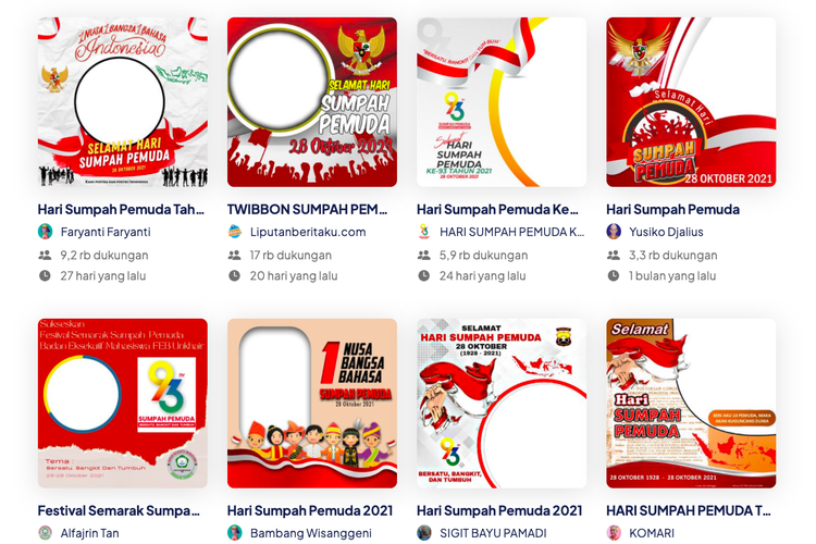 10 Link Twibbon Sumpah Pemuda 2021 Dan Logo Hari Sumpah Pemuda Halaman All Kompas Com