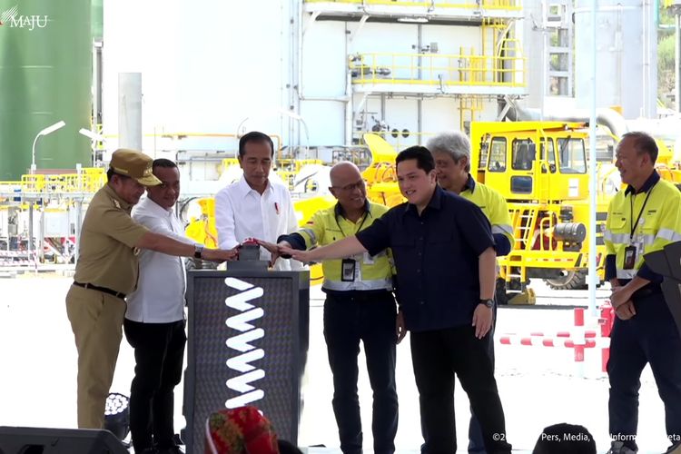 Jokowi Resmikan Smelter Tembaga dan Pemurnian Logam Mulia Senilai Rp 21 Triliun di NTB