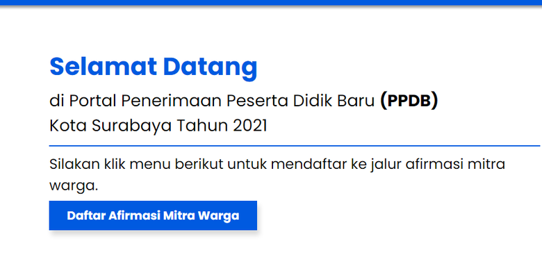 Ppdb online smp surabaya 2021