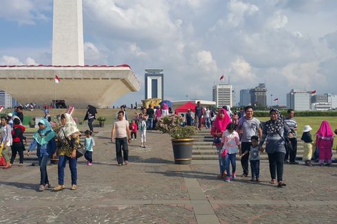 Libur Lebaran, Monas Dibanjiri 155.000 Pengunjung