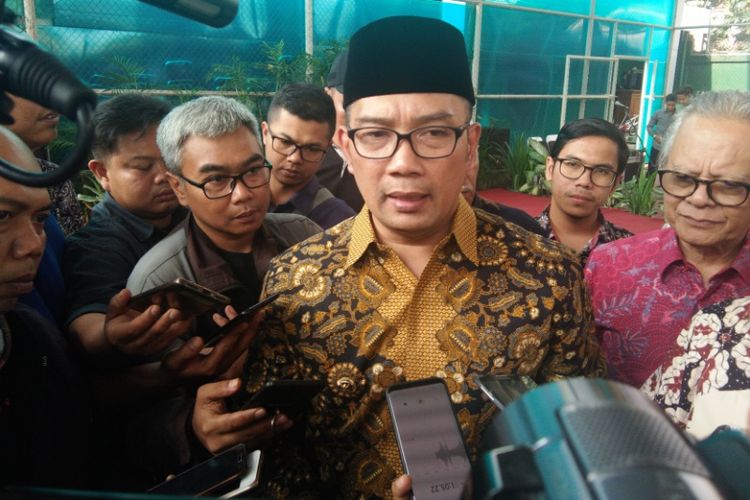 Gubernur Jabar Ridwan Kamil saat ditemui di Gedung Pakuan, Jalan Cicendo, Sabtu (15/9/2018).