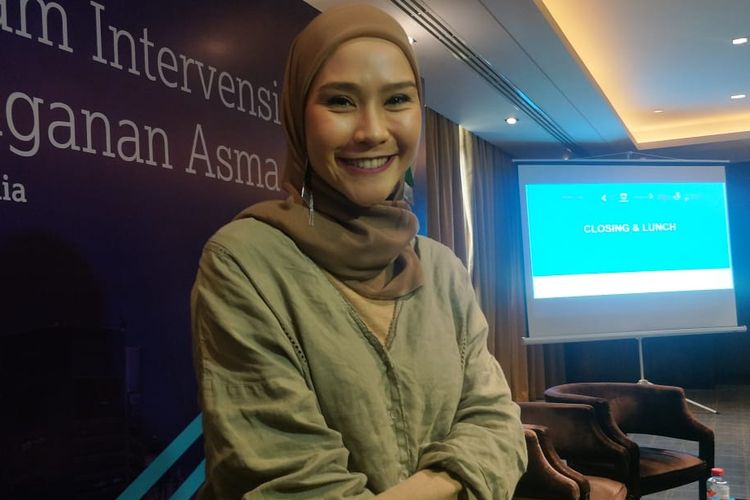 Zaskia Adta Mecca saat ditemui di kawasan Menteng, Jakarta Pusat, Senin (14/10/2019).