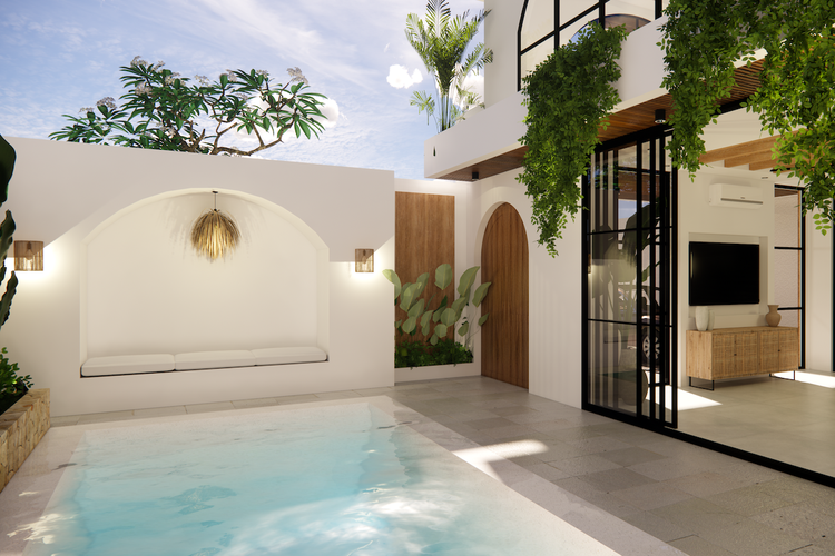 Ruang terbuka unit Adaya Luxury Villas, Bingin, Uluwatu, Bali