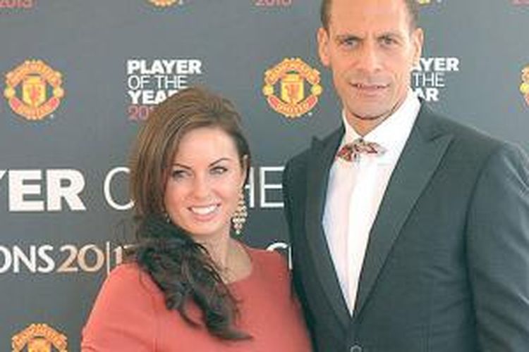 Rio Ferdinand dan mendiang istrinya, Rebecca. 