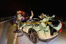 Mobil HRV Hancur Tabrak Bak Truk di Tol Medan-Tebing Tinggi, 1 Tewas 