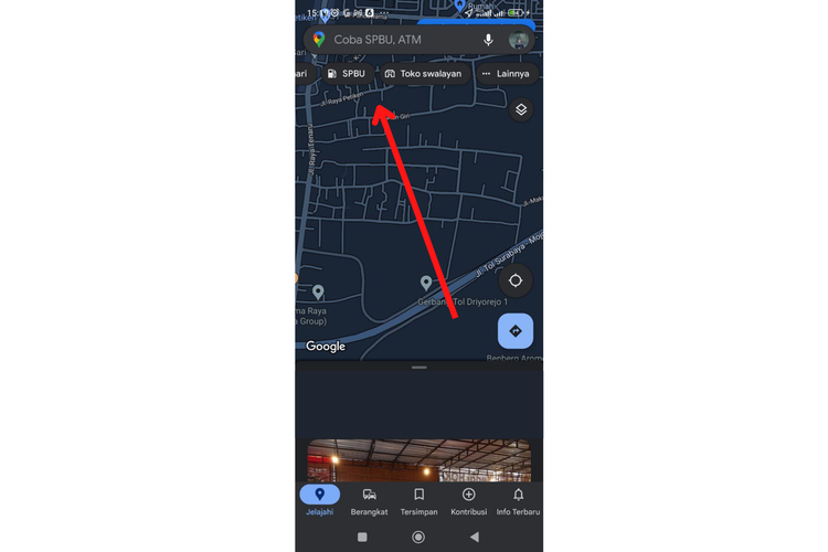 cara mencari SPBU dan ATM via Google Maps