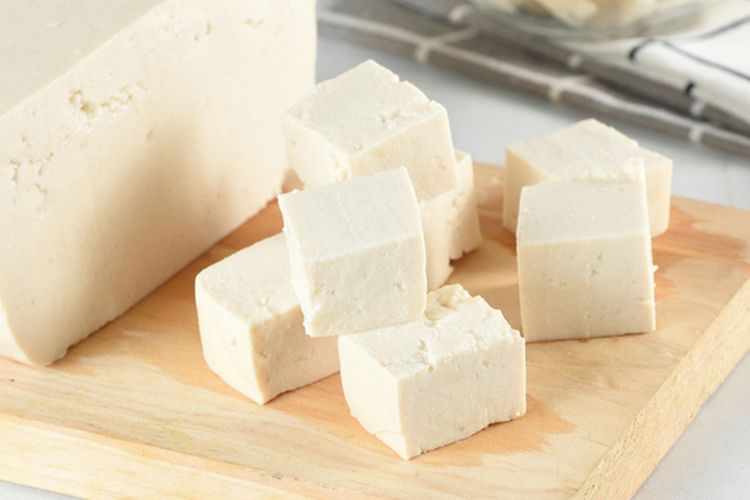 Ilustrasi tahu, tahu putih. 