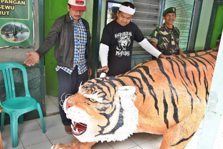 Dedi baru mengirimkan patung harimau Sancang untuk Koramil Cisewu. Patung tersebut akan menggantikan patung harimau lucu di Koramil Cisewu yang sempat viral di media sosial