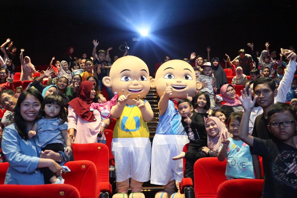 Suasana nonton bareng Upin Ipin The Movie