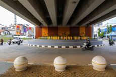 Sudah Beroperasi, Flyover Sekip Ujung Palembang Dilengkapi Taman