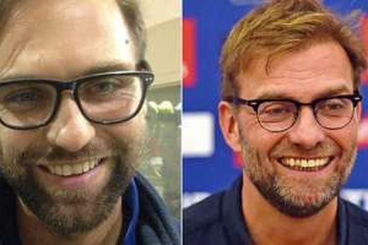 Juergen Klopp (kanan) dan Janos Malomsoki yang berasal dari Hungaria.