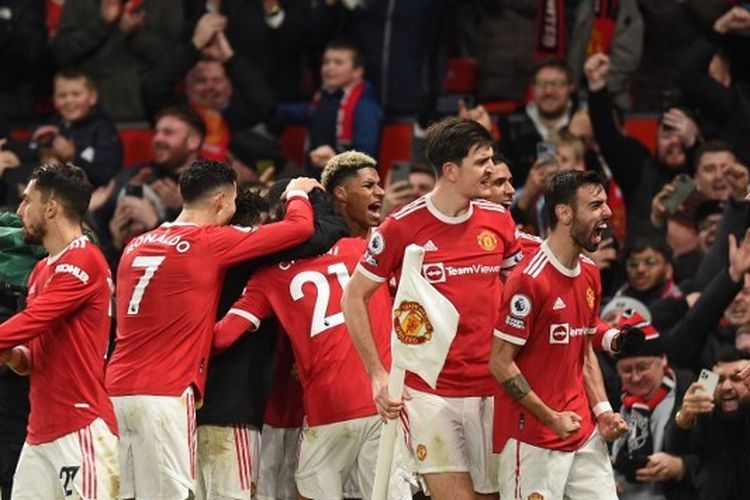 Manchester United menang 1-0 atas West Ham United di Old Trafford, Sabtu (22/1/2022) malam WIB.