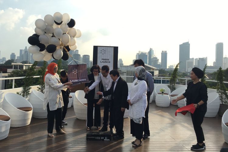 Sixth on Rooftop, restoran berkonsep outdoor bergaya Eropa di Cikini, Jakarta Pusat, Selasa (3/4/2018). 