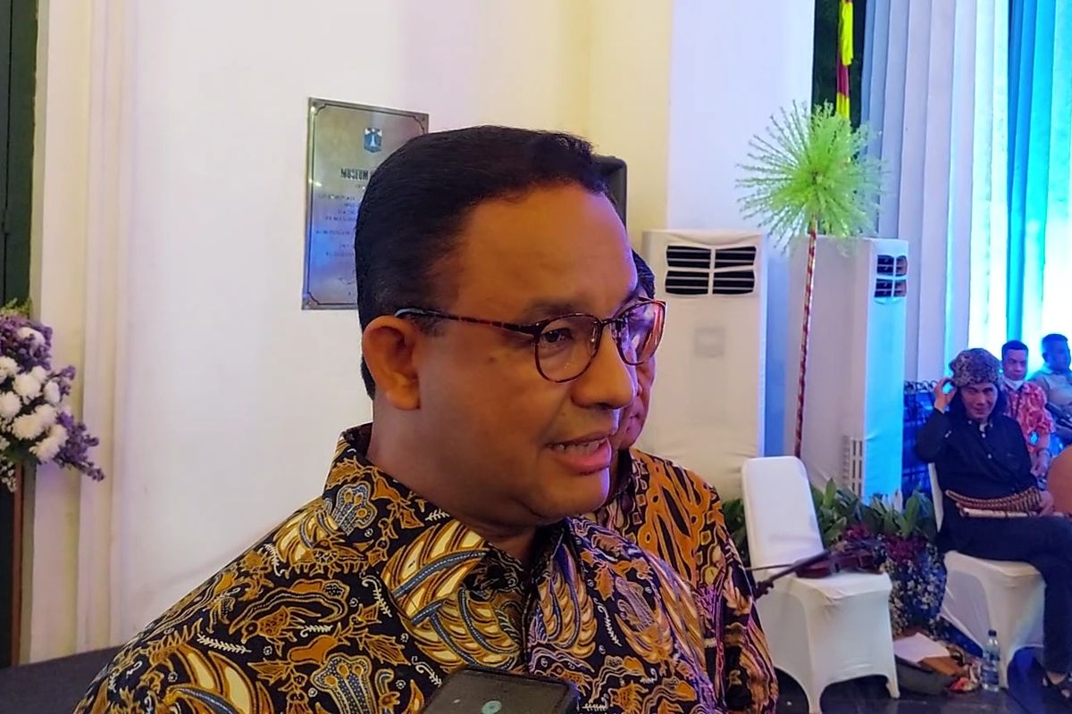 Gubernur DKI Jakarta Anies Baswedan menghadiri acara Jakarta International Collaboration  Reception di Museum Seni Rupa dan Keramik, Kota Tua Jakarta, Jakarta Barat, pada Senin (10/10/2022) malam.