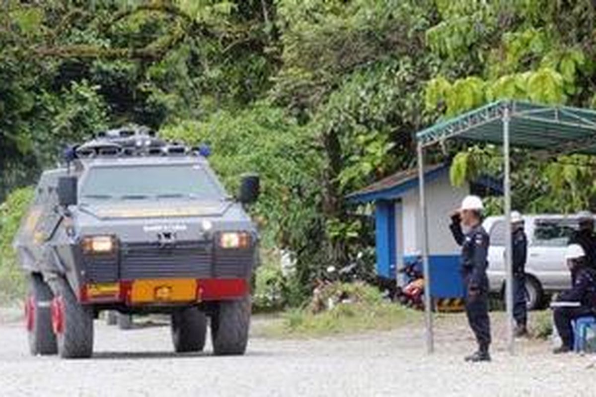 Situasi di kawasan Freeport, Kabupaten Miika, Papua, Minggu (30/10/2011).