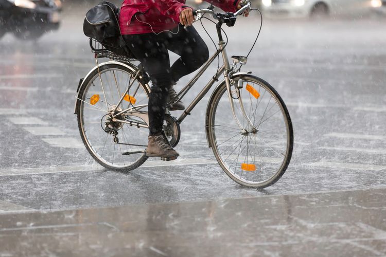 Ilustrasi hujan lebat