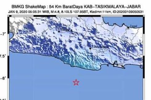 Gempa Hari Ini: Lindu Magnitudo 4.7 Guncang Tasikmalaya dan Sekitarnya